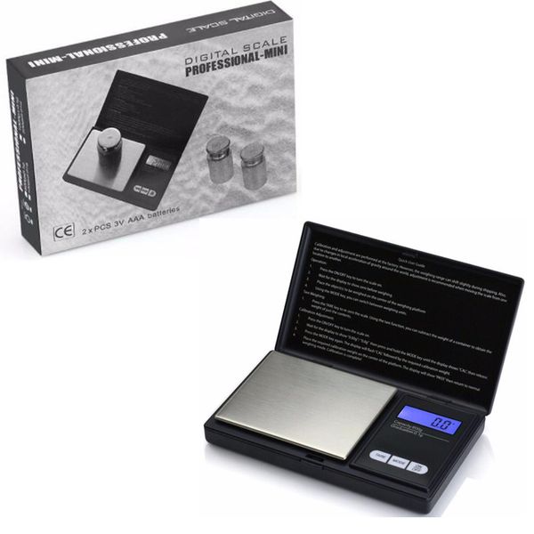 Elektronische Mini-Digitalwaage, 100 g, 200 g, 300 g, 500 g x 0,01 g, Küchen-Grammwaage, Gewicht, LCD-Taschenwaage für Münzen, Gold, Diamant, Schmuck, Lebensmittelbilanzmessung