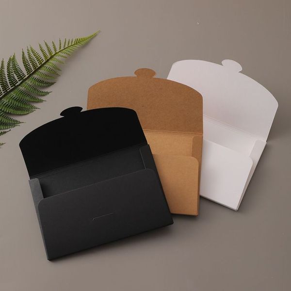 Geschenkverpackungsboxen, 10,2 x 15,2 cm, Schwarz-Weiß-Karton, Foto-Verpackungsbox, Kraft-Postkarten-Umschlag, Fotos-Paket-Hülle RRC631