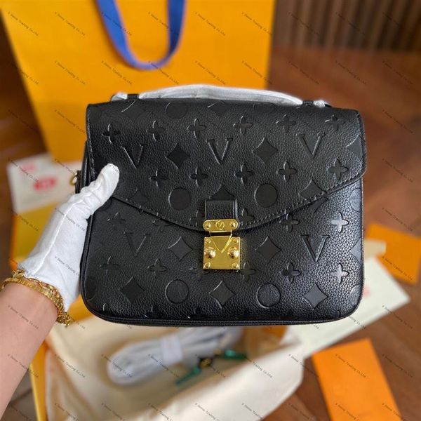 Yeni stil omuz çantası tasarımcı çanta kadınlar vintage deri claddis kabartma messenger çantaları çanta bayan klasik satchel tote wa198j