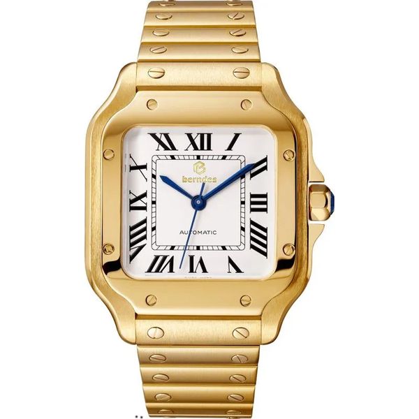 Relógios de pulso masculinos 2023 100 XL 40 mm Ouro amarelo 18 quilates Japão Multifuncional Cronógrafo Quartzo Movimento Relógios masculinos