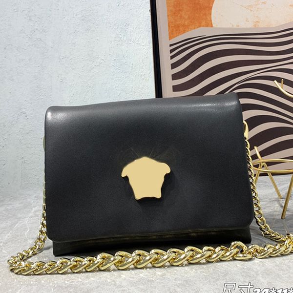 5a Quality Women Dinner Clutch Borsa a tracolla Borsa a mano Borsa a mano Tasca interna in vera pelle Hardware dorato Portafogli semplici