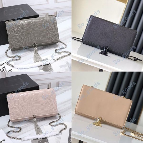 Kate Women Crossbody ünlü çantalar Tote zincir püskül moda deri hediye omuz siyah çanta çantası lüks tasarımcı çanta el çantaları