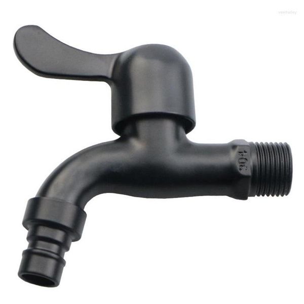 Rubinetti per lavandino del bagno MaBlack G1 / 2 '' Rubinetto per vasca per lavatrice Rubinetto per acqua in acciaio inossidabile spazzolato 304 Montaggio a parete Giardino esterno