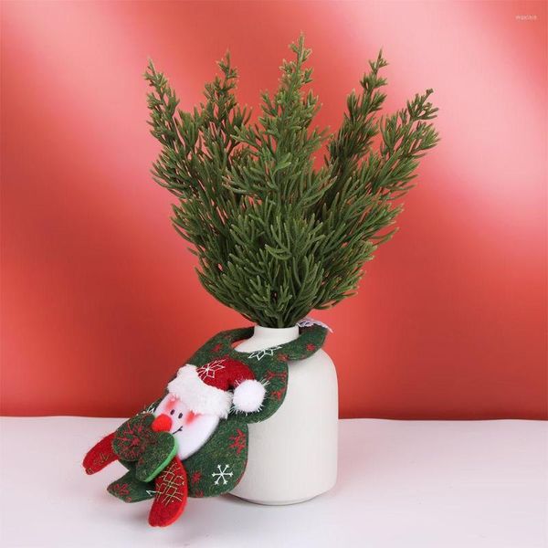 Weihnachtsdekorationen, Ornament, Dekor, Partyzubehör, Kiefernnadeln, Zweig, gefälschte Zypressenblätter, künstliche Pflanzen, Weihnachtsbaumdekoration