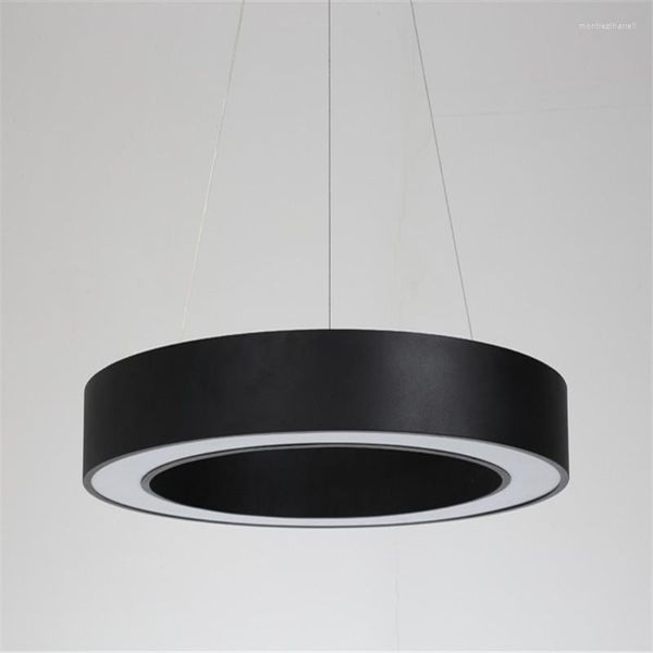 Pendelleuchten Lampe Ring Eisen Acryl 40 cm 60 cm 80 cm Lichter für Wohnzimmer Esszimmer Kreis Ringe Körper LED