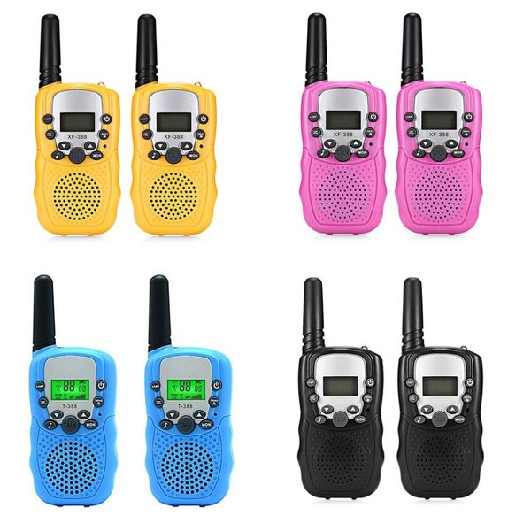 Bambini Walkie Talkie 2PCS celular Ricetrasmettitore portatile Evidenziare Telefono Radio Interphone Mini Giocattoli Talkie Walkie Boy Girl Regali