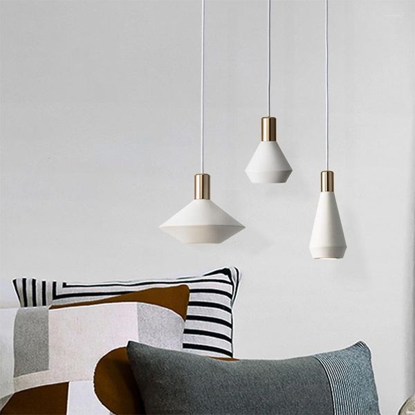 Anh￤ngerlampen Leichtes einfaches LED -Restaurant H￤ngende Beleuchtung Wohnzimmer Schlafzimmer Flur Bar Nordic Creative El Home Decor Lampe