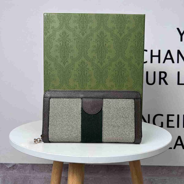 10A Ophidia-Serie High-End-Canvas-lange Handtasche Mode Luxuriöse Damengeldbörse Echtleder-Geldbörse voller Designer-Taschen Reißverschluss-Geldbörsen