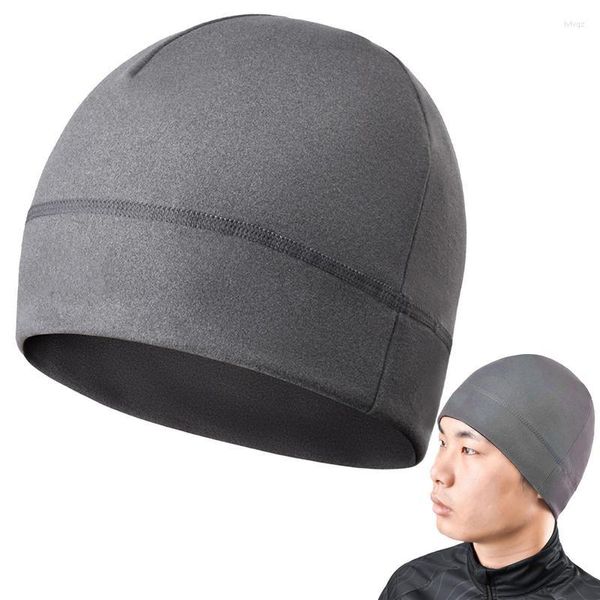 Capitões de ciclismo Winter Running Beanies Térmico Chapéu Hard Liner Head para motociclismo de bicicleta ao ar livre