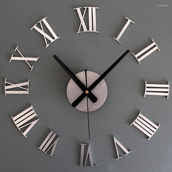 Wanduhren 2022 Home Dekoration Große Spiegeluhr Modernes Design 3D DIY Große dekorative Uhr Einzigartiges Geschenk