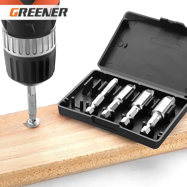 GREENER 5PC Rompere Cacciavite Estrattore Velocità Danneggiata Set di Punte per Trapano a Vite Take Out Bits Bolt Remover Strumenti di Demolizione