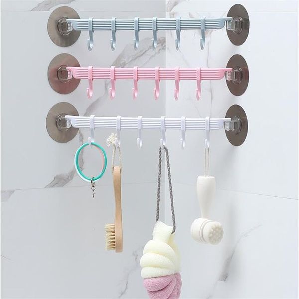 Крюк для одежды пластиковая ванная комната вакуумная рама регулируемый инструмент для хранения настенные угловые полки