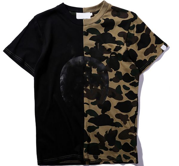 Camiseta masculina de grife tubarão camiseta feminina japonesa esportiva graffiti camisetas masculinas de algodão Polo cor cinza preto branco tamanho M/L/XL/XXL/XXXL