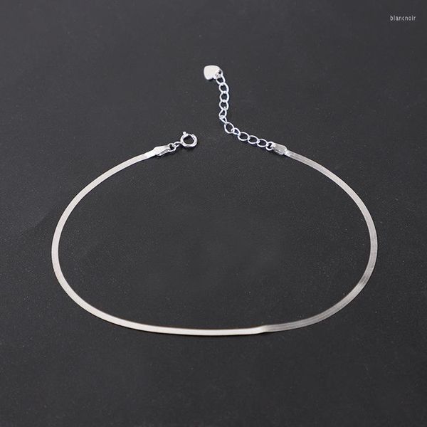 Cavigliere Fashion Statement Designer Bracciale alla caviglia da donna a forma di osso di serpente Cavigliera femminile di qualità in vero argento sterling 925