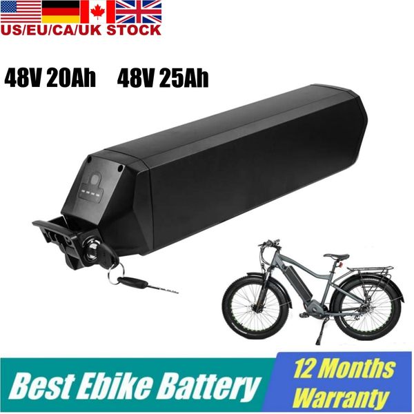 E-Bike-Akku 48 V 14 Ah Reention Dorado 48 Volt 20 Ah seitlich offener Elektrofahrrad-Lithium-Ionen-Akku Ersatz für AVENTON PACE 350 W 500 W Länge 390 mm