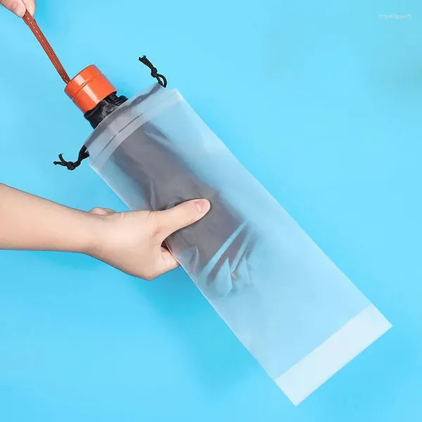 Aufbewahrungstaschen Matte Transparente Plastiktüte Regenschirm Wasserdichter Organizer für Heimverpackungen