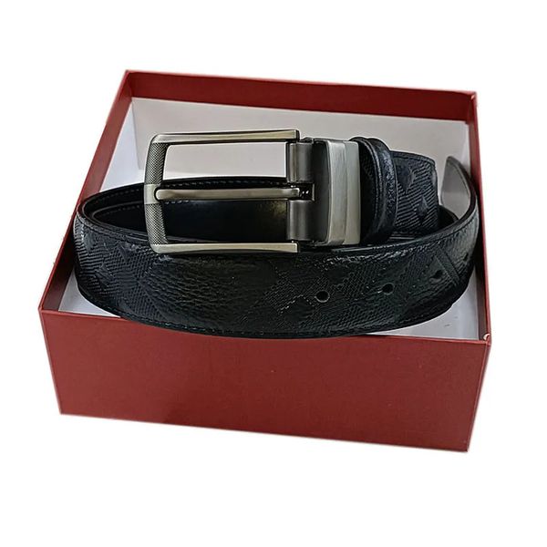 Cinto por atacado cintur￵es de moda masculino couro preto empresarial feminina grande fivela feminina cl￡ssica Casual CEINTURE COM CAIXA