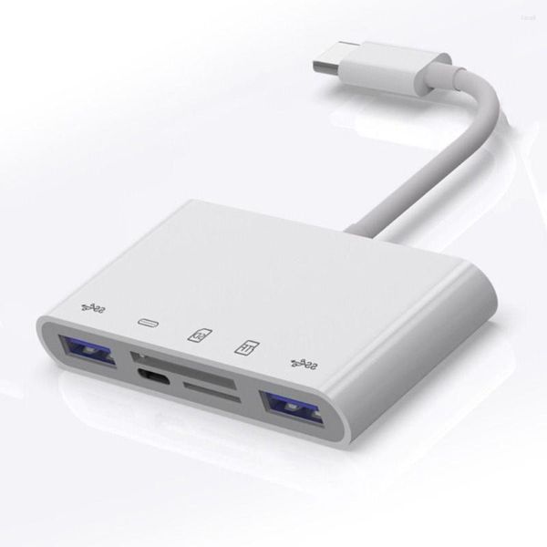 1Pc 5 In 1 Multiport Splitter Typ-C Hub USB 3,0 OTG Adapter Laptop Handy Datenübertragung Konverter expander