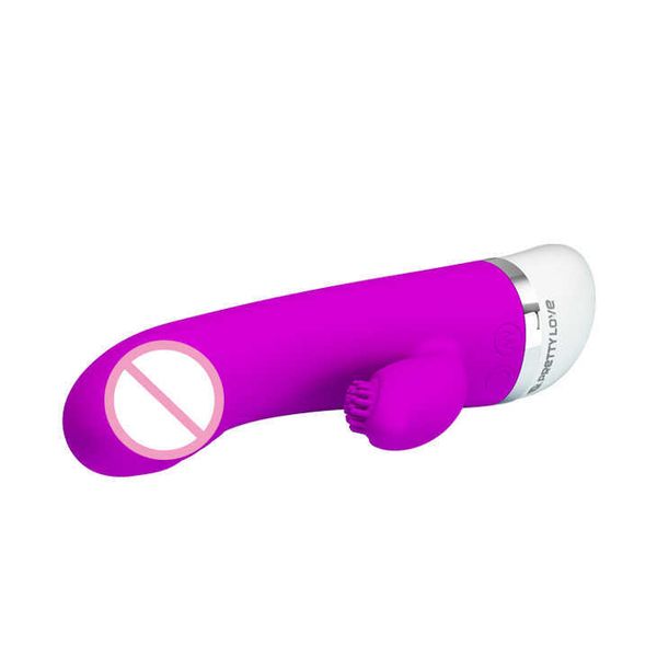 Itens de beleza Pretty Love Silicone Dildo Vibrador 30 Speed Rabbit G Spot Clitoris Stimulator Produtos sensuais Brinquedos para Casais