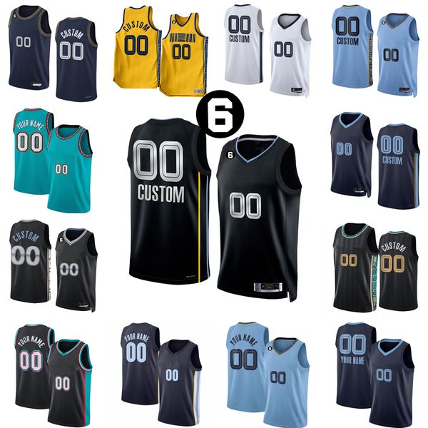 Stampa personalizzata 2022-2023 Nuove maglie da basket 12 Ja 14 Danny 4 Steven Morant Adams Green 13 Jaren Jackson 8 Ziaire Williams 15 Brandon Clarke 46 John Konchar 6 Patch