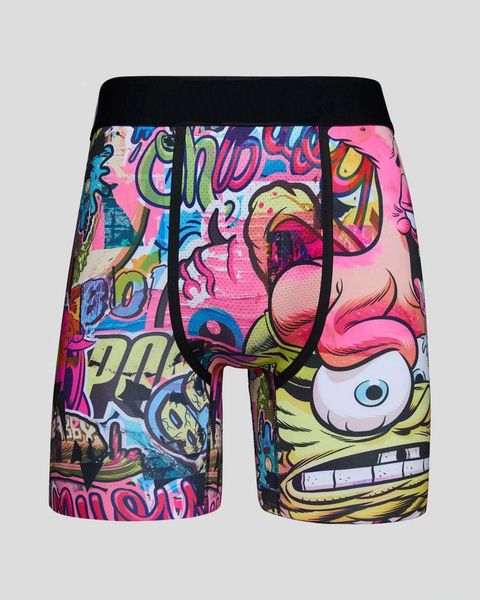 Boxer Roupa Men Algodão Novidade geométrica Boxers Impressa Boxershort Homem Hip Hop Novo marca de luxo de moda Underpants Sexy Classic Size L-4xl