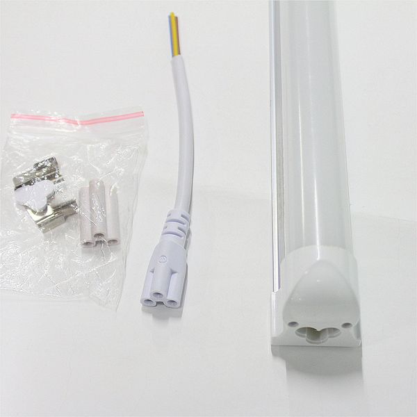 T8 LED Tubes Light 2ft 3ft 4ft 18W AC165-265V Integrated SMD2835 1200mm Fluorescent Lamps 4 feet 60cm 90cm 120cm Linear Bar Bulbs Accessories Direct Sale from Factory
