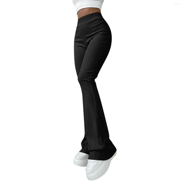 Active Pants Enyami Fall Femme Vêtements Streetwear Flares Pantalon Business Casual For Curvy Work