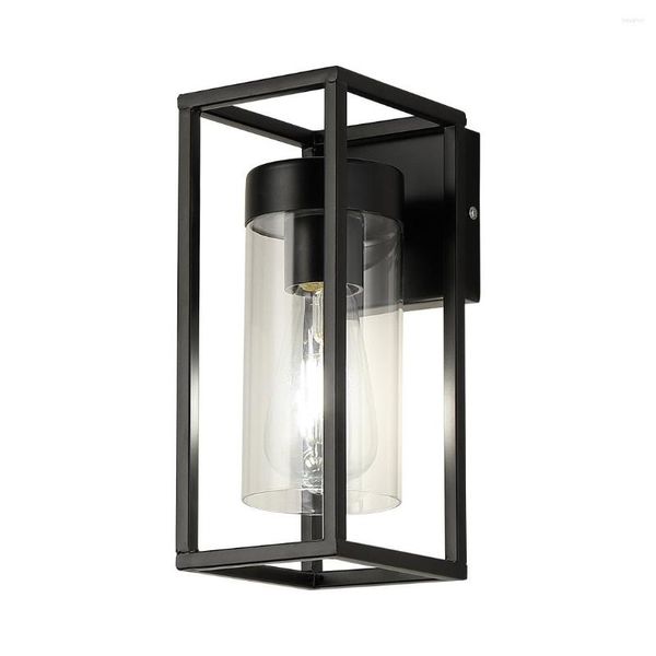 Настенные лампы на открытом воздухе садовая световая внешняя лофта спальня шкаф для крыльца домашний декор прозрачный диффузор крытый винтажный фонарь ZM1022