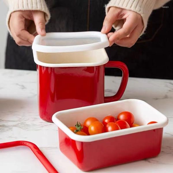 Bottiglie di stoccaggio Contenitori per alimenti rossi Frigorifero Cucina Sigillato Frutta e verdura Snack per pane Scatola fresca per forno