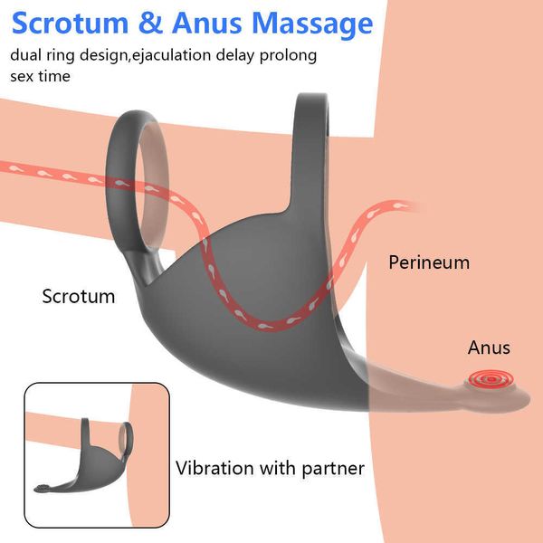 Schönheit Artikel Bluetooths Hoden Vibrator sexy Spielzeug für Männer Keuschheit APP Fernbedienung Männliche Masturbation spielzeug Penis Massager Ring