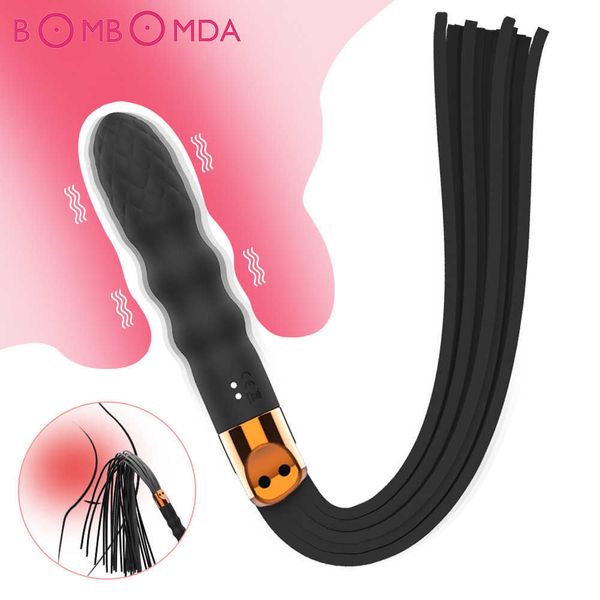 Предметы красоты BDSM Whip Whip Вибраторы для женщин G-Spot Massager Clitoris стимулятор анал заглушки сексуальные игрушки для пар флиртуют взрослые игры