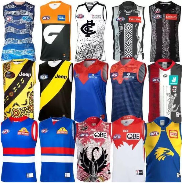 Afl Geelong Cats GWS Giants Carlton Jersey Collingwood Magpies Richmond Tigers Melbourne Demons Tank Top Bulldogs Sydney