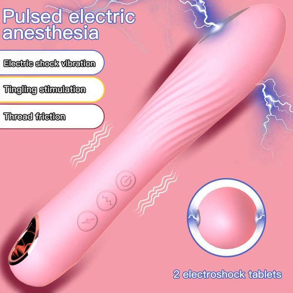 Articoli di bellezza Vibratori a pallottola per scosse elettriche per le donne Dildo Anale G Spot Stimolatore del clitoride Dito vibrante Vibratore per rossetto Giocattolo sexy Femme