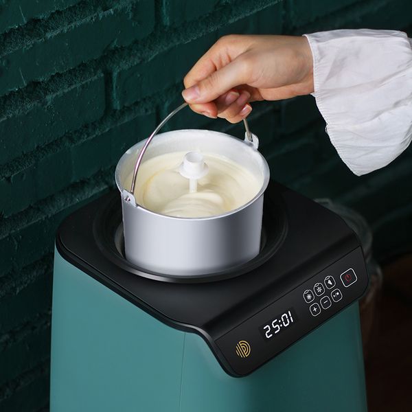 220 V Italienische Fruchtrolle Eismaschine Gefrierschrank Kompressor Haushalt Vollautomatische Dessert Joghurt Eismaschine