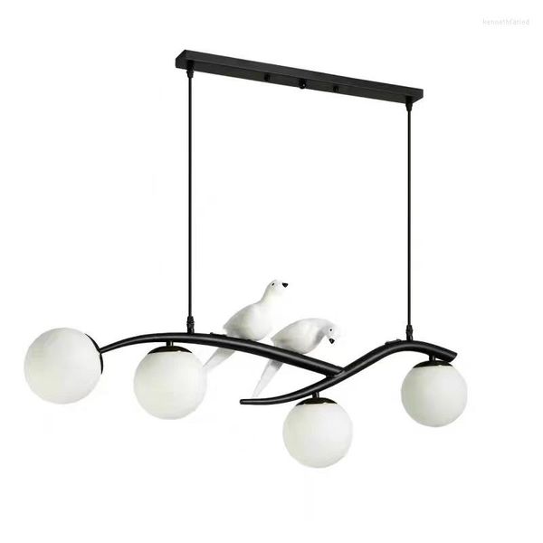 Pendelleuchten Nordic Bird Led Licht Schwarz Gold Esszimmer Restaurant Kronleuchter Designer Living Decoraton