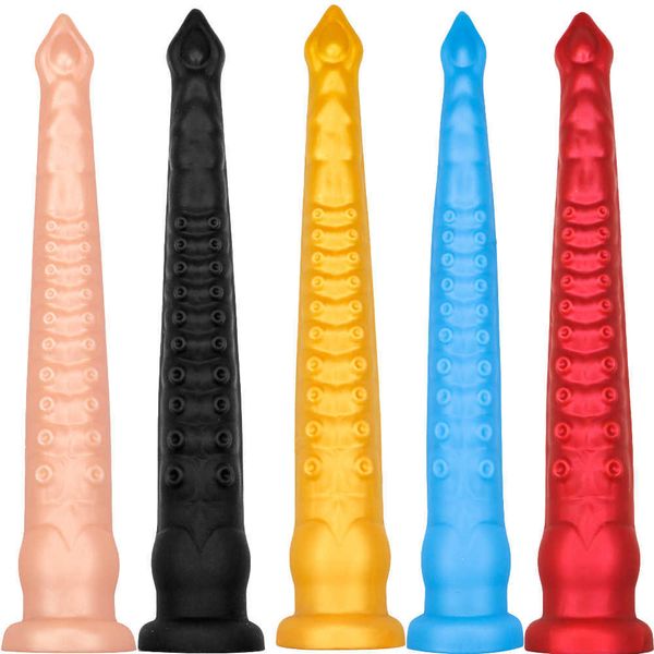 Компания красоты 3pcs/set abys щупальца Super Long Anal Dildo Massager простата для человека глубоко в мастурбации