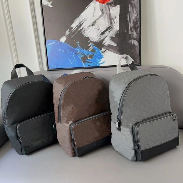 Bolsas de trekking mochilas de grife para homens mochila escolar grande estampada bolsa masculina moda ombro duplo