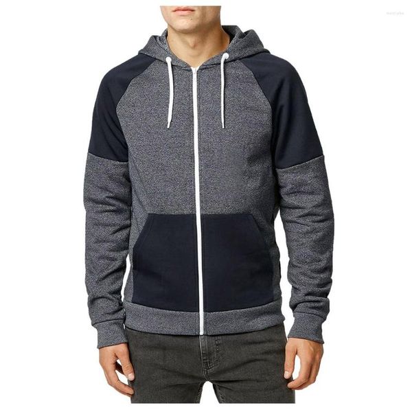 Felpe con cappuccio da uomo Cappotti e giacche Moda Uomo Autunno Inverno Giacca a maniche lunghe Abbigliamento sportivo con cappuccio Cerniera Felpa con cappuccio Pullover Camicetta Nizza