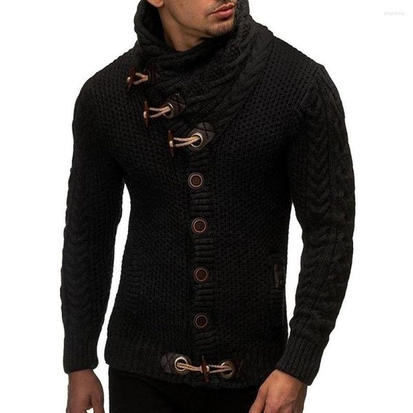 Erkek Sweaters Örme Ceket Erkek Kazak Uzun Kollu M-2XL Modern Temel Açık Mürettebat Boyun Sonbahar Yurtsever Hoodies