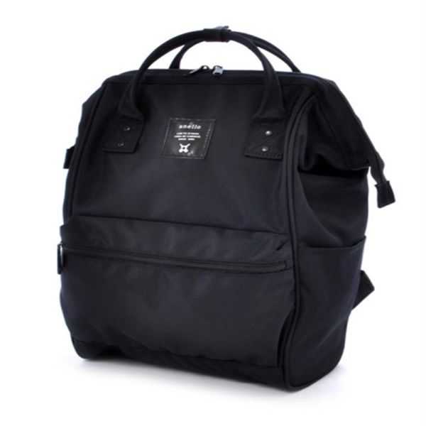 Limitada de poli￩ster Anello Japan Backpack Backpack Womens School Travel Laptop Bolsas de moda Plain Black Mens original SXHK2484