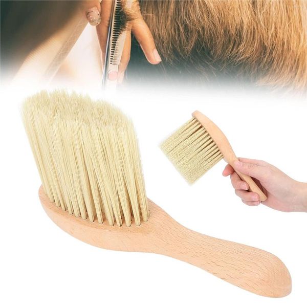 Pennelli per il trucco Spazzola per spolverino da collo da barbiere Taglio di capelli morbidi per accessori da donna uomo