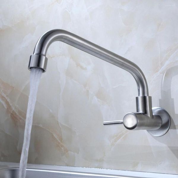 Смесители раковины для ванной комнаты домашний кухонный кран из нержавеющей стали одно холодная вода 304 в стене 25 см 25 см