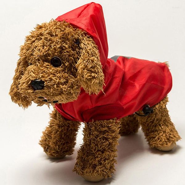 Hundebekleidung S-L Haustiere Kleine Regenmäntel Reflektierende große Hunde Regenmantel Wasserdichte Jacke Mode Outdoor Atmungsaktive Welpenkleidung