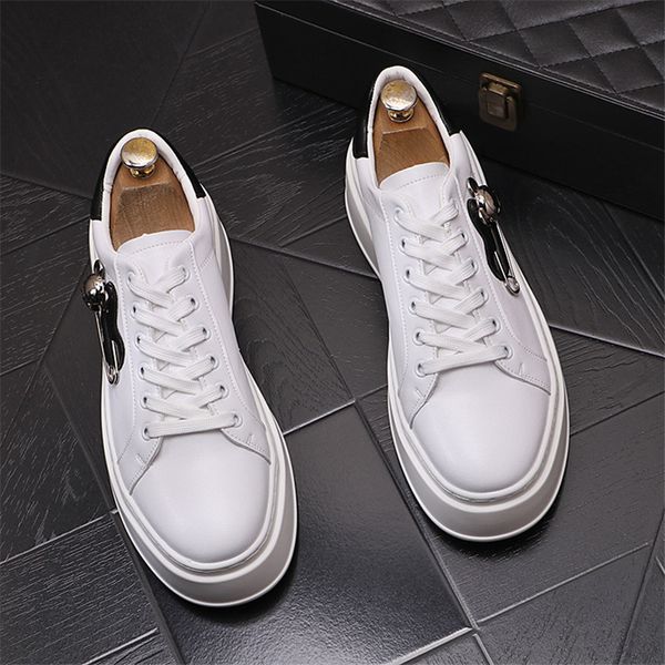 European Style Dress Party Wedding Shoes Fashion Platform Platform Rock Punk Office Sneakers Bottom Bottom Business Driving Supotos de caminhada C104