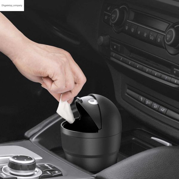 1PC Auto Car Garbage Can Car Trash Can Auto ABS Garbage Dust Case Holder Spazzatura Bin Auto Organizer Storage Box Car-styling