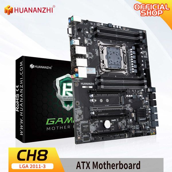 Huananzhi CH8 Поддержка материнской платы Intel Xeon E5 LGA2011-3 All Series DDR4 RECC NONECC Memory NVME USB3.0 ATX Server Рабочая станция