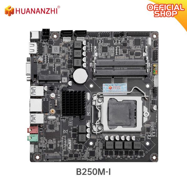 Huananzhi B250M I ITX MotherBoard Intel LGA 1151 Suporte 6/7/8/9 Geração DDR3 1866 1600 1333 M.2 SATA3.0 USB3.0 VGA