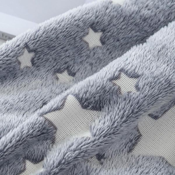 Cobertores cobertores Luminous Birthday Gift Star Design para leitura assistindo sofá de TV