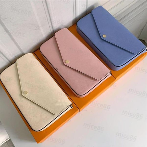 Luxus Designer 3 Stück mit Box Hobo Frauen Brieftasche Geldbörsen Umhängetasche Modekette Tote Clutchbag Umhängetaschen Handtasche POCHETT230u