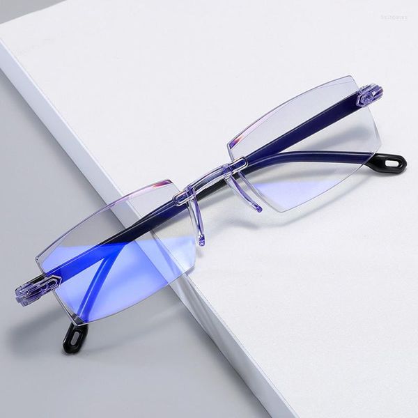 Sonnenbrille Grad -1,0 -1,5 -2,0 -2,5 -3,0 -3,5 -4,0 Anti-Blaulicht-fertige Myopie-Brille getrimmte geschäftliche optische Brille